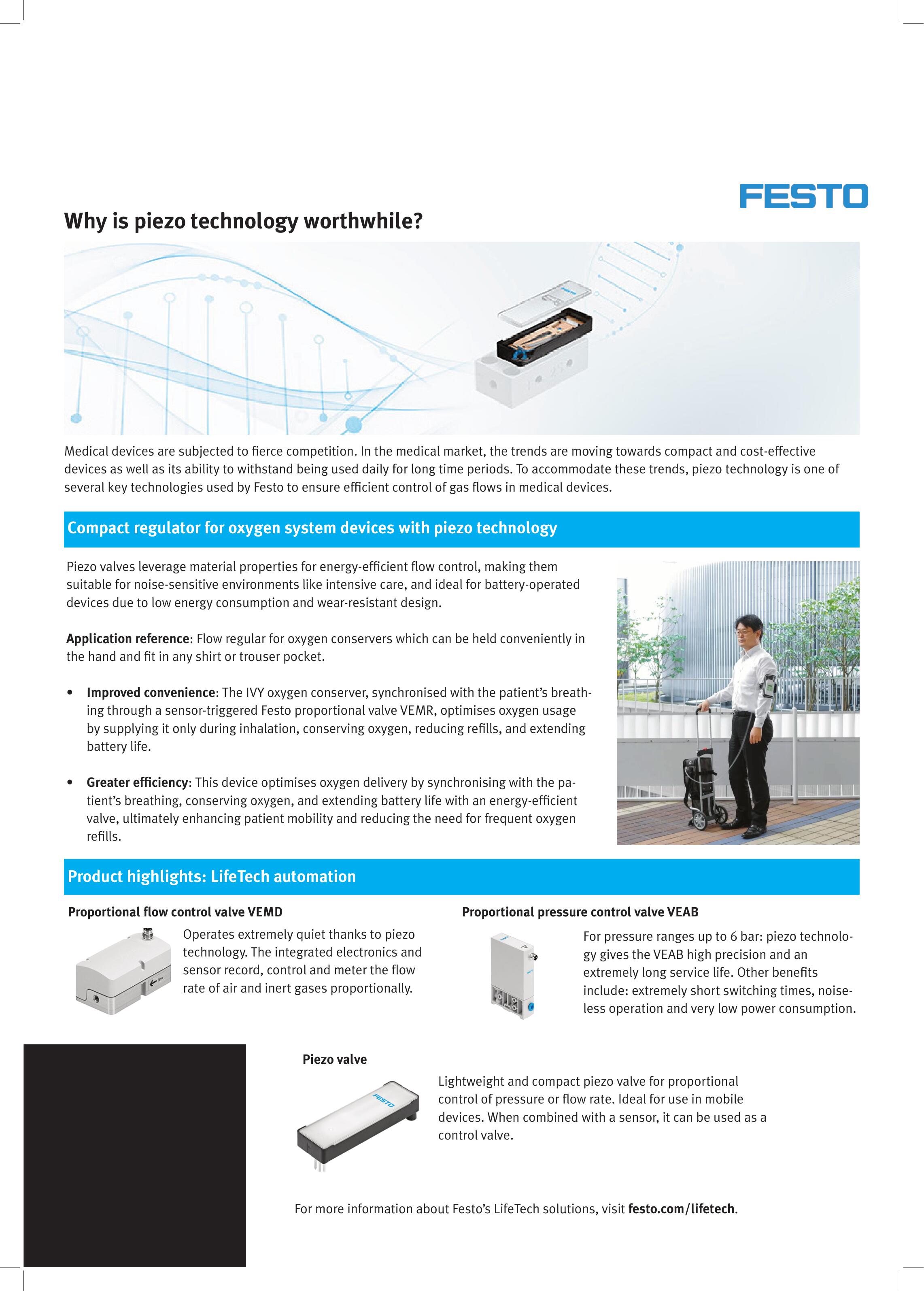 Festo's Piezo Technology in Medical Devices